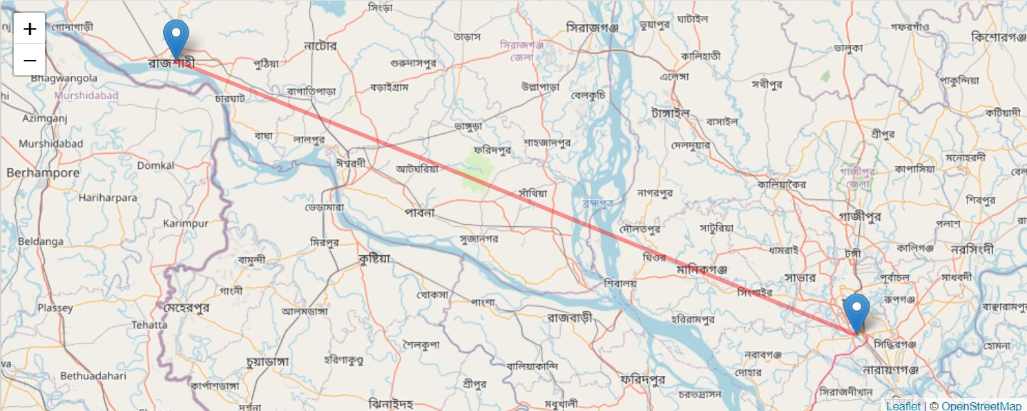 Bangladesh Railway Route Map 