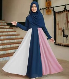 abaya borka Rainbow-2 Gown With Hijab Dubai Cherry stylish party borka hijab fashion collection Fashionable khimar Lycra borka for Women
