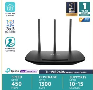 TP-Link TL-WR940N 450Mbps Wireless N Router