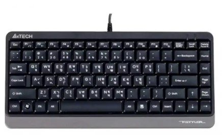 A4TECH FK11 USB Mini Keyboard With Bangla Black - Keyboard