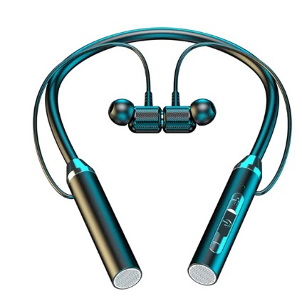 Wireless Bluetooth5.2 Headphones Long Standby Business Headset Neck Hanging Waterproof Sport Earphones Stereo HiFi Noise Reduction In Ear Earbuds with Microphone