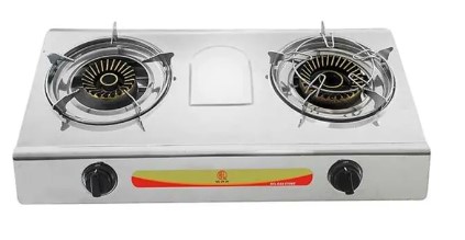 RFL Double S.S. Auto Gas Stove 2-04 SRB (LPG/NG)