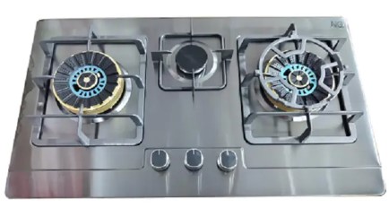 Disnie Mate Stainless Steel Cabinet Type Auto Triple Burner Gas stove NG (33-B)