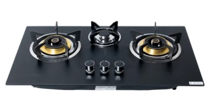 TG - 203 - Gazi Smiss Gas Stove - High Quality Tempered Glass - NG (Natural/line Gas) or LPG (Sylinder Gas)