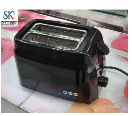 Miyako Electric Bread Toaster/ Breakfast Maker 2 Slice KT-2006 Black