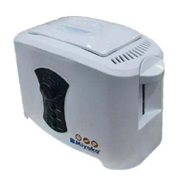 Miyako Electric Bread Toaster/ Breakfast Maker 2 Slice KT-6006 with Cover White