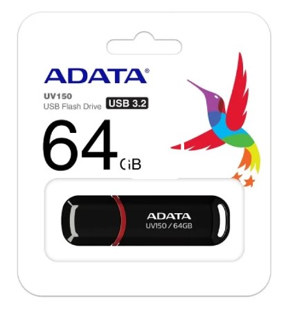 Adata 64GB (UV150model) five years official warranty USB 3.2 Pen Drive
