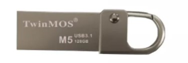 Twinmos M5 128GB USB 3.1 Metal body Silver Pen Drive