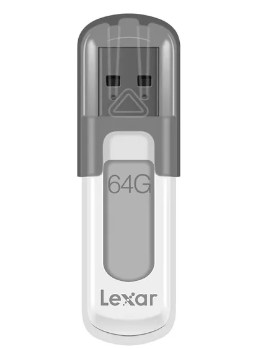 Lexar JumpDrive V100 64GB USB 3.0 Pen Drive with Protective Cap - Plug-and-Play - PC/Mac Compatible
