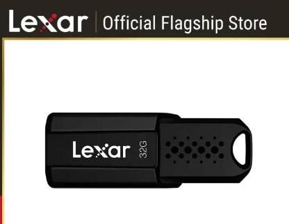 Lexar JumpDrive S80 32GB USB 3.1 Flash Drive with 256-bit AES Encryption - Retractable Connector - PC/Mac Compatible
