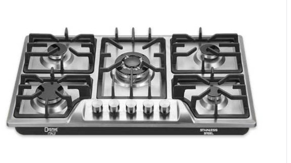 Disnie Automatic Gas Stove Five Burners- DCGS-552SS9LPG/NG)