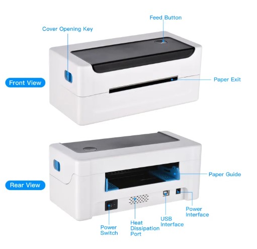 HXSJ OS5511 L1081 Thermal Label Printer 